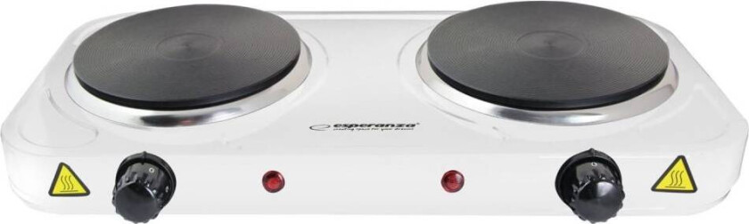 Bilde av EKH010W Justerbar elektrisk komfur, 2 varmefelter, hvid