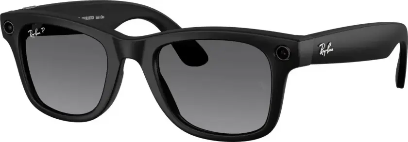 Ray-Ban Wayfarer Meta 53 Sunglasses Matte Black