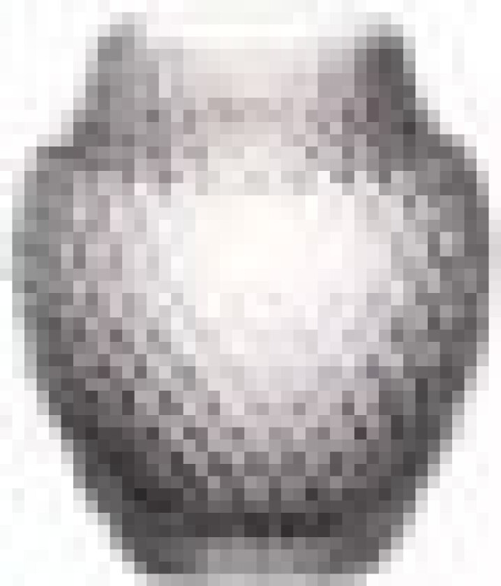 Poesia, Urne-formet Vase, Glass, Grå, Bord, Innendørs, 100 mm