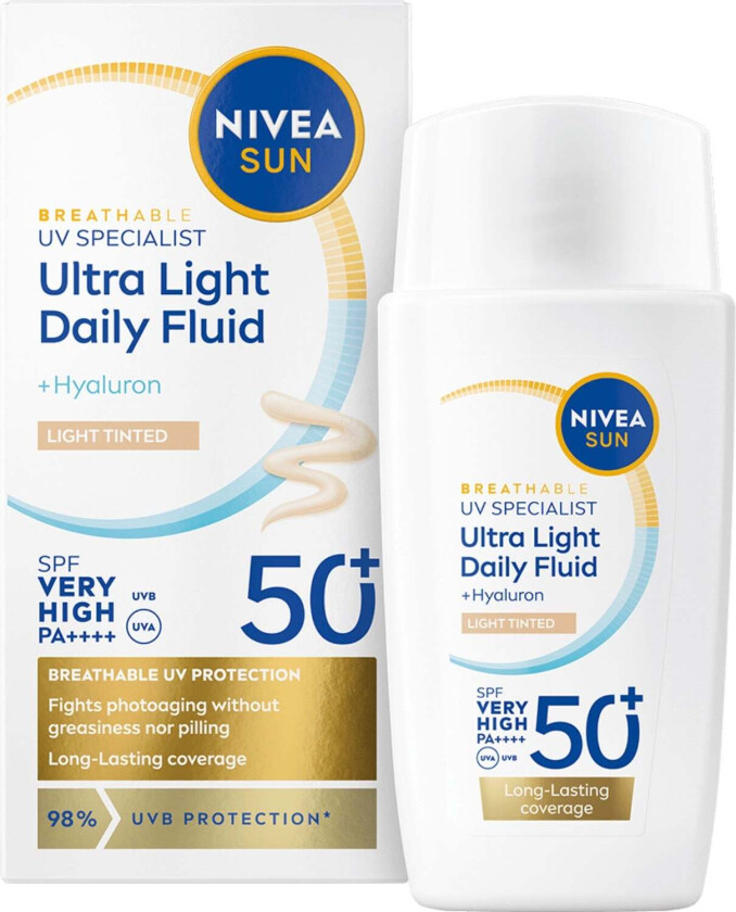 Nivea Daily Fluid Light Tinted SPF 50+ - 40 ml.