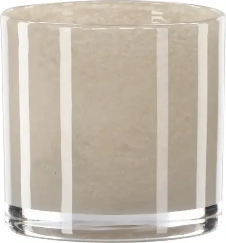 Glora telysholder beige.