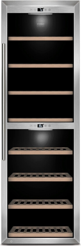 Bilde av WineComfort 1800 Smart, Vin kjøleskap, Frittstående, 180 flasker, 135 W, Innebygd lys, Sort, Rustfritt stål