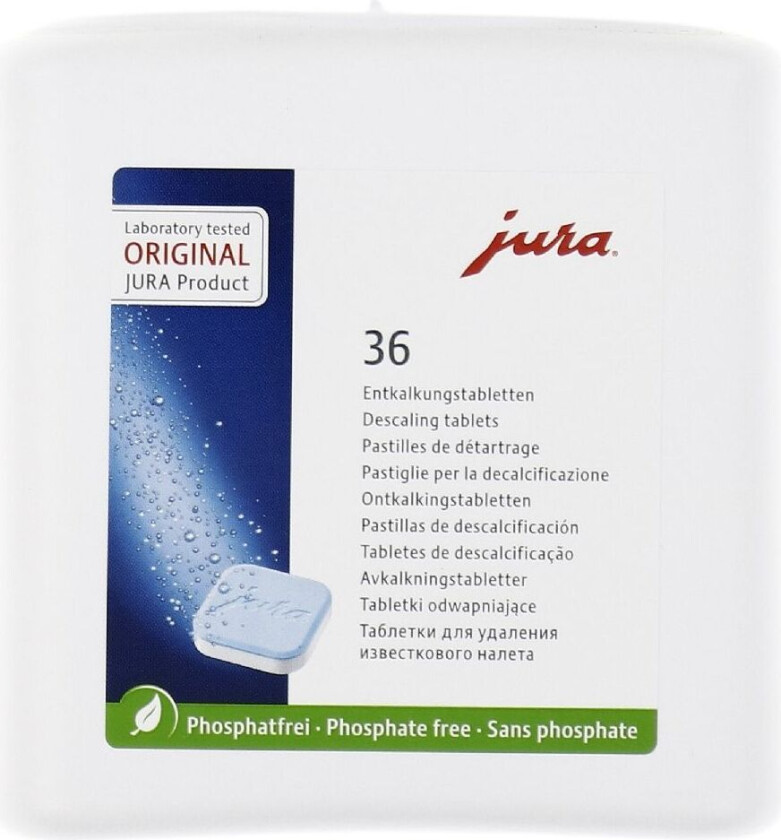 Jura 70751 Avkalkingstabletter til espressomaskiner og kaffemaskiner - 36 stk.