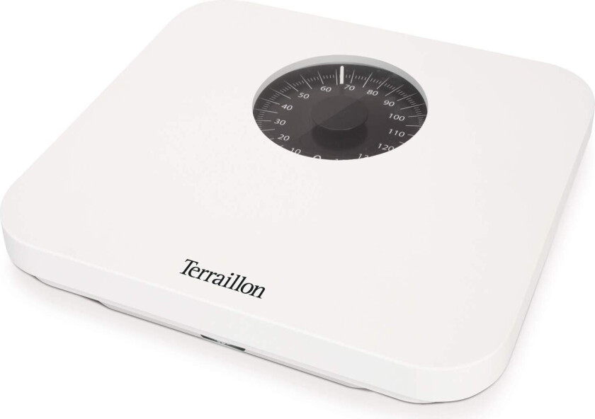 Terraillon BMA73000WH, Mekanisk personvekt, 150 kg, 1 kg, Hvit, kg, Rektangel