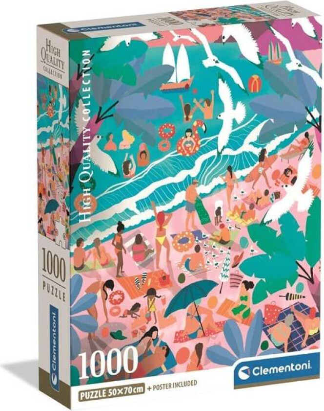 HQC Sunday at the Beach Jigsaw Puzzle 1000 pieces 2D Puslespill