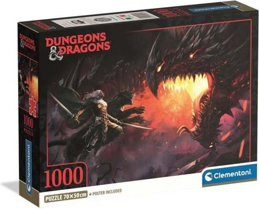 Dungeons & Dragons Puzzle - Comp 1.000 pieces 2D Puslespill