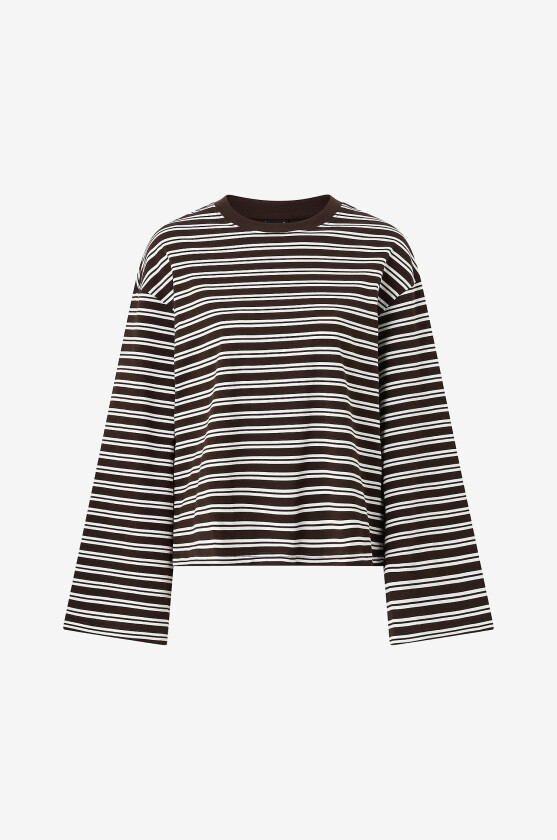 Topp Stripe Long Sleeve Tee - Flerfarget