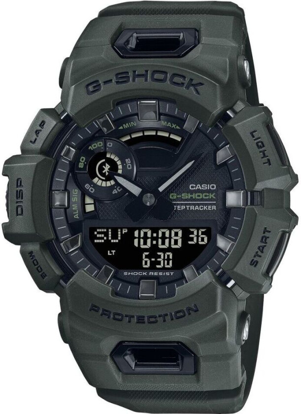 G-Shock G-Squad GBA-900UU-3AER - Anadigi - Grønn - Herreklokker - Resin - Mineral