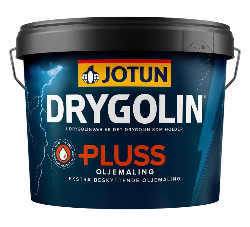 Drygolin Pluss Oljemaling Klassisk hvit 9l