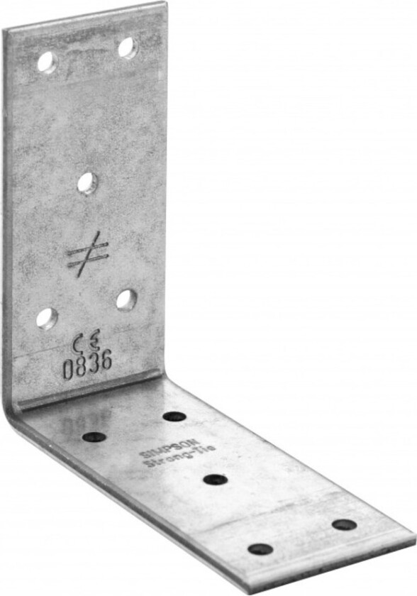 Simpson Strong-Tie vinkel 93x93x3x40mm vinkel ABB40390 anvendes til samlinger av tre.