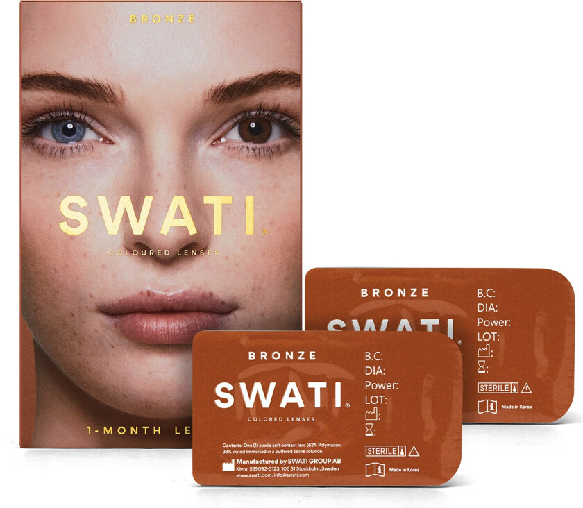 Bilde av Swati Coloured Lenses Bronze 1 Month