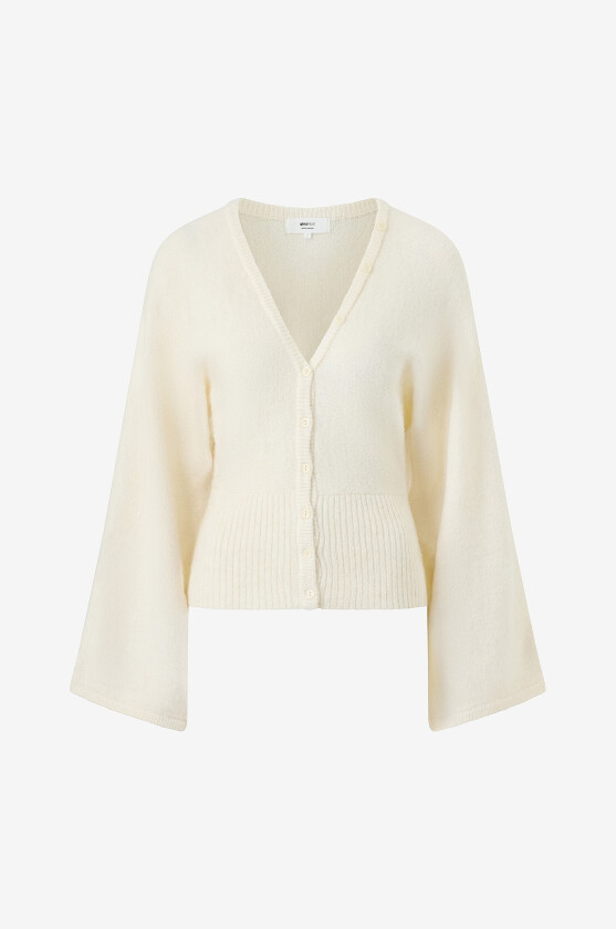 Kardigan Fitted waist knitted cardigan - Natur