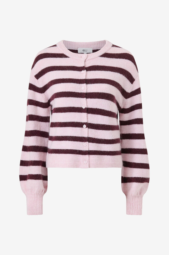 Kardigan Knitted stripe cardigan - Rosa