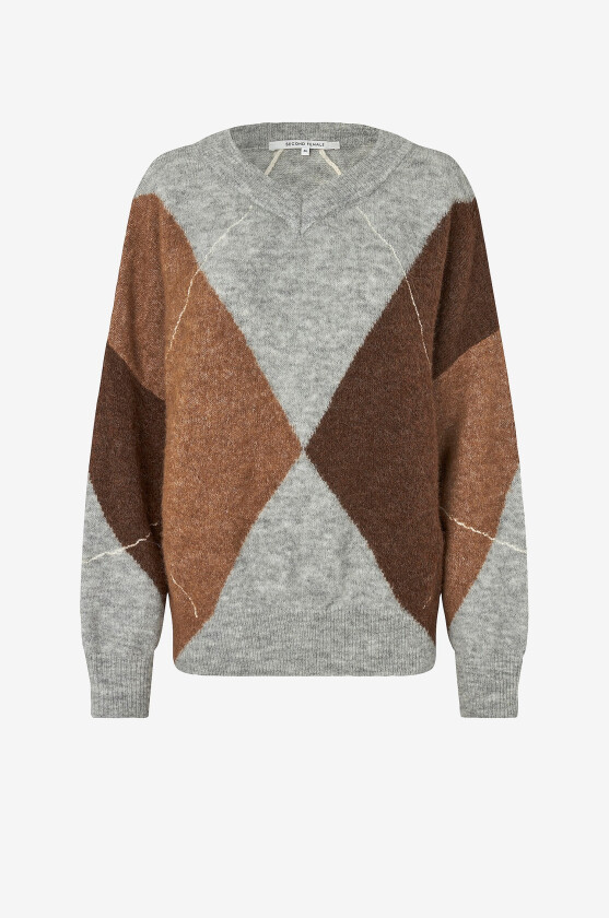 Genser Forca Knit V-Neck - Grå