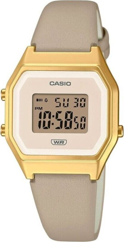 Classic LA680WEGL-5EF - Digital - Gull - Dameklokker - Skinn - Akryl