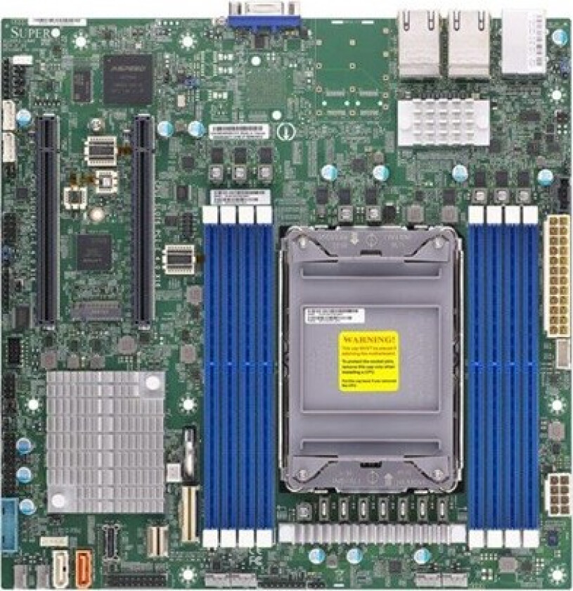 SUPERMICRO X12SPZ-LN4F - Hovedkort - mikro ATX - LGA4189-sokkel - C621A Chipset - USB 3.2 Gen 1 - 4 x Gigabit LAN - innbygd grafikk - for SC113M FAC2
