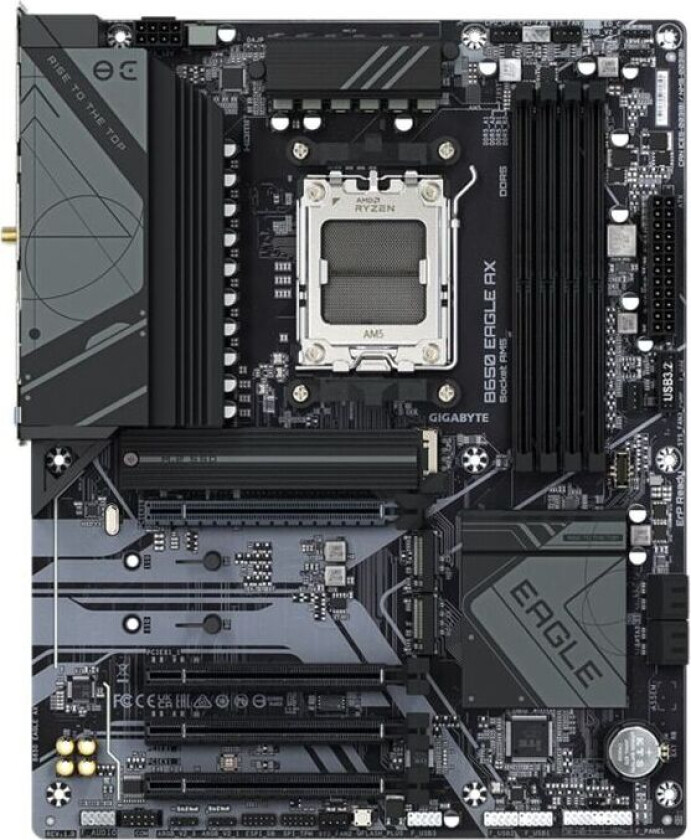 B650 EAGLE AX Hovedkort - AMD B650 - AMD AM5 socket - DDR5 RAM - ATX