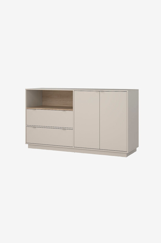 Cube skjenk med 2 dører og 2 skuffer, Beige