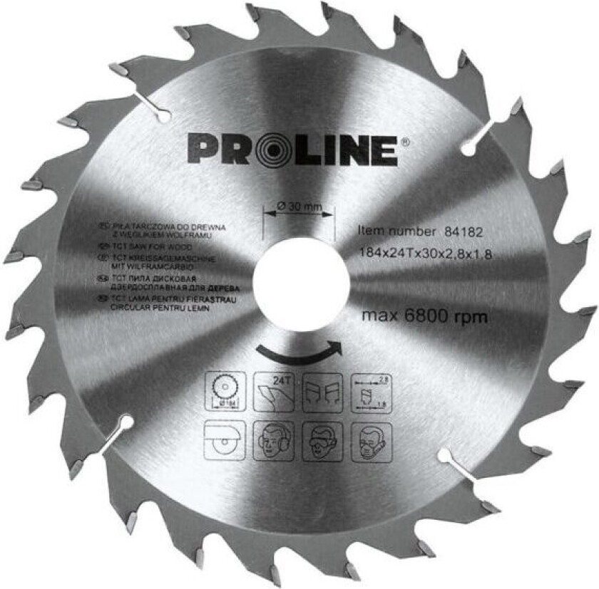 Pro-Line Wood sirkelsag 400x30mm 80 tenner. - 84408
