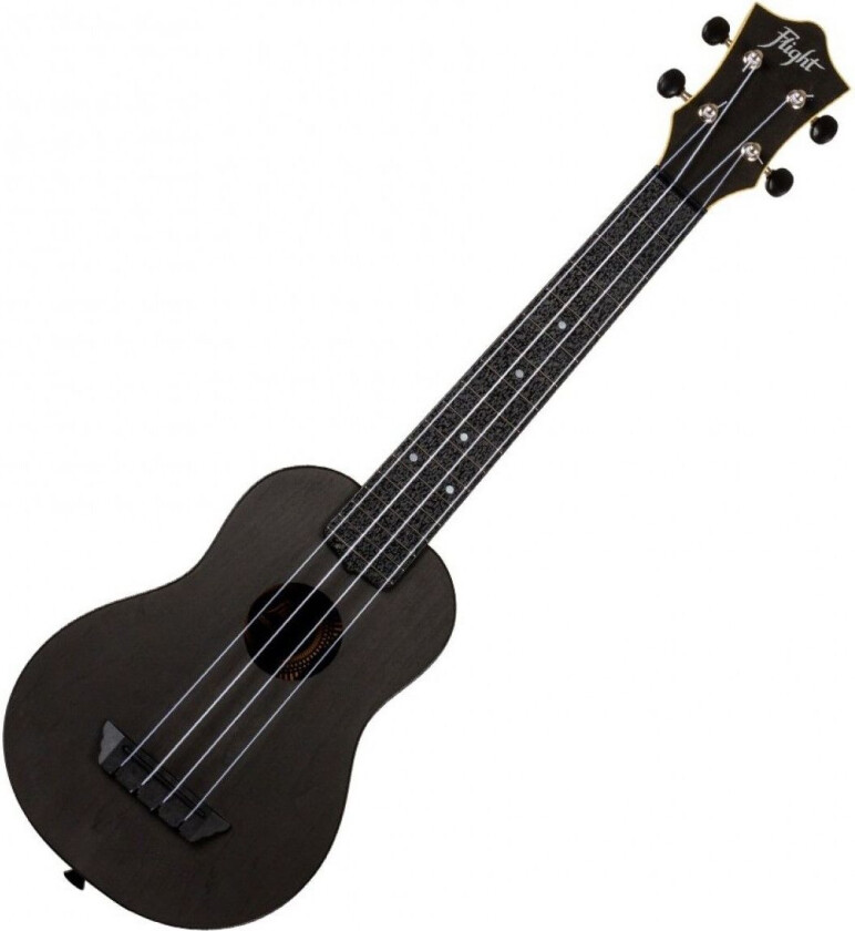 TUSL-35 Travel Long Neck Soprano Ukulele Black