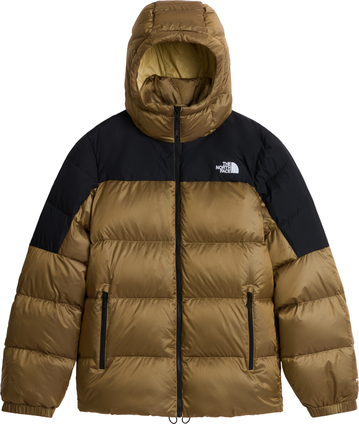 Men's Diablo Down 2.0 Hooded Jacket Khaki Stone Black Heather/TNF Black