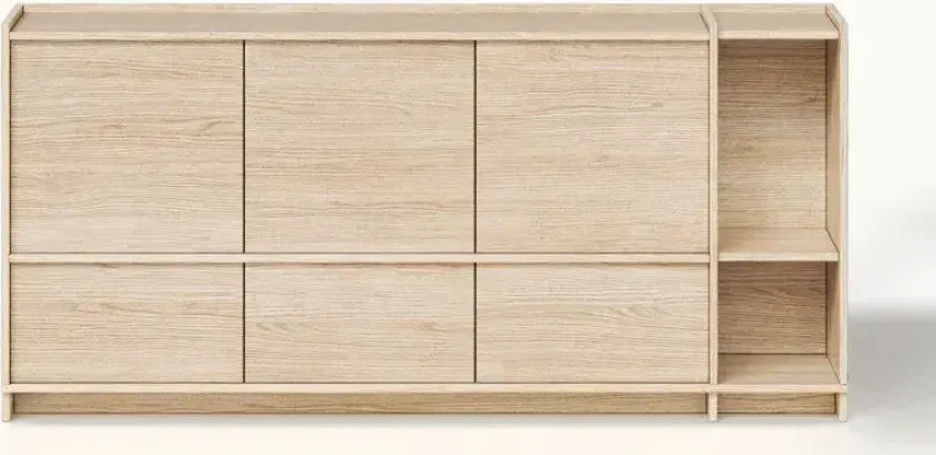 Kommode Deyloris 190 cm - lyst naturtre