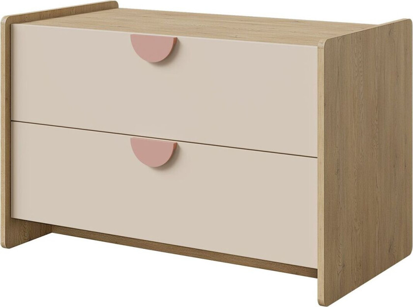 Zarek skjenk 94 cm - Brun, rosa og beige
