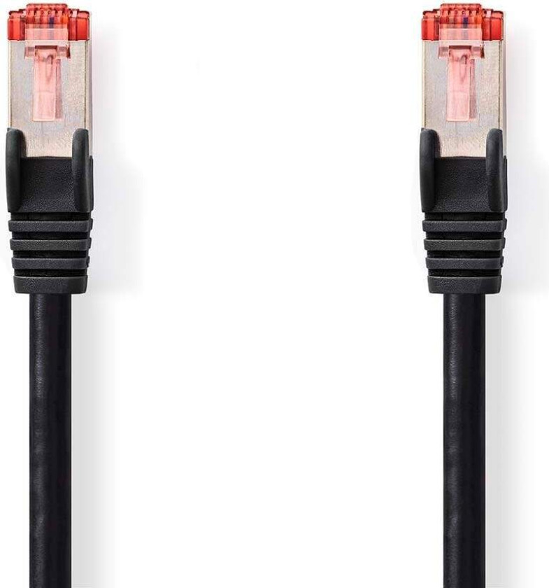 Bilde av CAT6 Nettverkskabel | RJ45 Han | RJ45 Han | S/FTP | 20.0 m | Rund | LSZH | Sort | Label