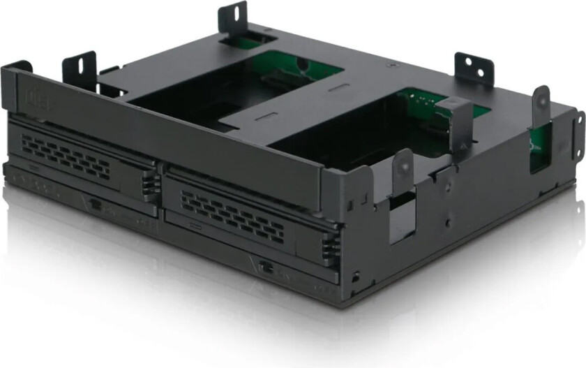 Bilde av ICY Dock ExpressCage MB732SPO-B - Lagringsdrevhylse - 2.5 - 5,25 til 2 x 2,5 og 5,25 Slim Line / 5,25 Ultra Slim - svart