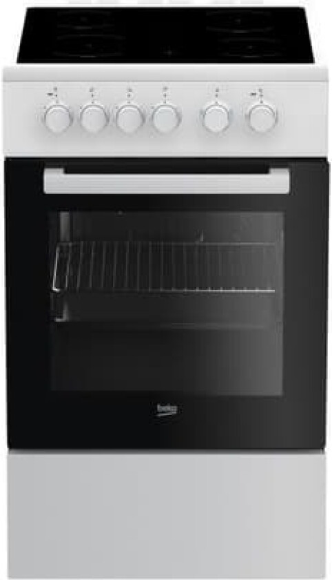 FSS57000GW - Komfyr - frittstående - bredde: 50 cm - dybde: 60 cm - høyde: 85 cm - med selvrens - hvit
