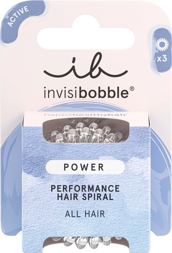 Invisibobble Power Crystal Clear 3pcs