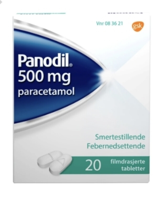 Panodil Original Smertestillende 500mg 20stk