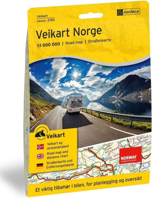 Veikart Norge 1:1 000 000