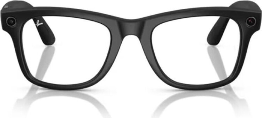 Ray-Ban: Meta Wayfarer - Large Glasses - Clear to G15 Green Transitions - Matte Black