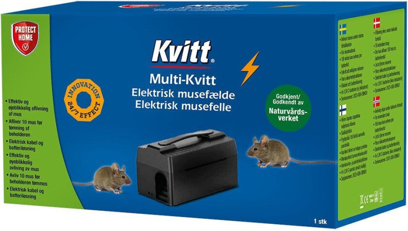 Elektrisk musefelle Multi-Kvitt