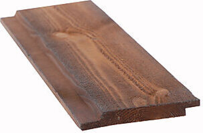 Kledning dobbelfalset royalimpregnert furu brun 28° 19x148 mm