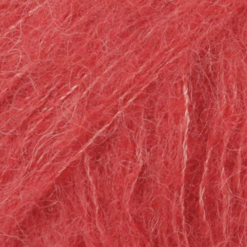 Bilde av Drops Brushed Alpaca Silk Garn Unicolor 06 Korall