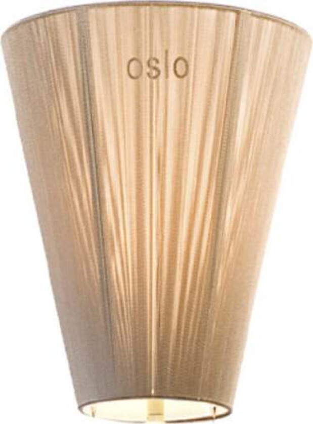 Bilde av Oslo Wood gulvlampe stål med skjerm - Beige