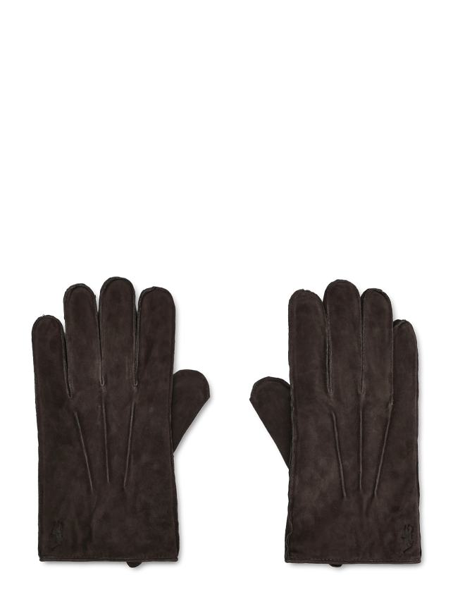 Leather-Everyday Suede Glove - DARK BROWN - XL