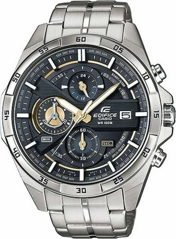 Edifice EFR-556D-1AVUEF - Kvarts - Sølv - Herreklokker - Rustfritt stål - ledd m/pin - Mineral