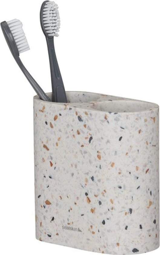 Blend Tannbørsteholder Dobbel Terrazo Terrazzo