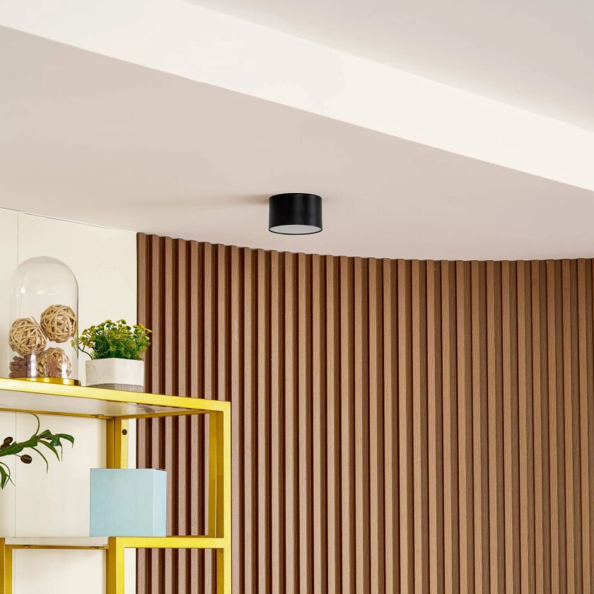 Nivoria LED-spotlight, 11x6,5cm, sandsvart