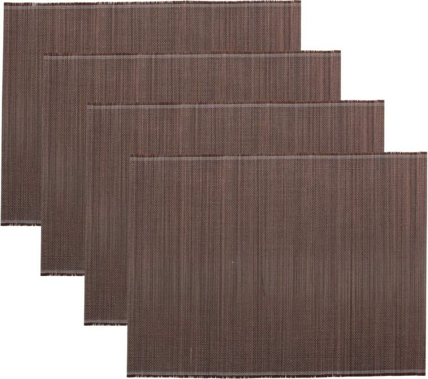 Bamb spisebrikke 33x45 cm 4-stk. Lysebrun