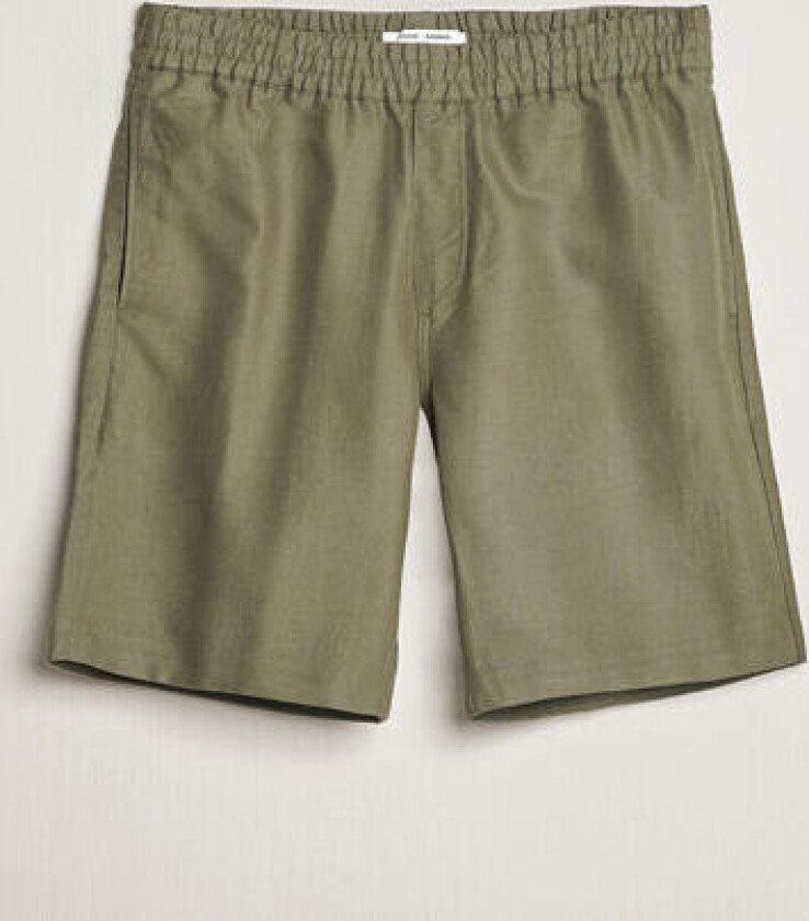 Smith Linen/Cotton Drawstring Shorts Dusty Olive
