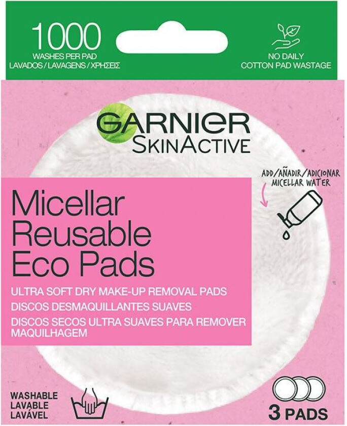 Garnier SkinActive Micellar Resuable Eco Pads 3pcs