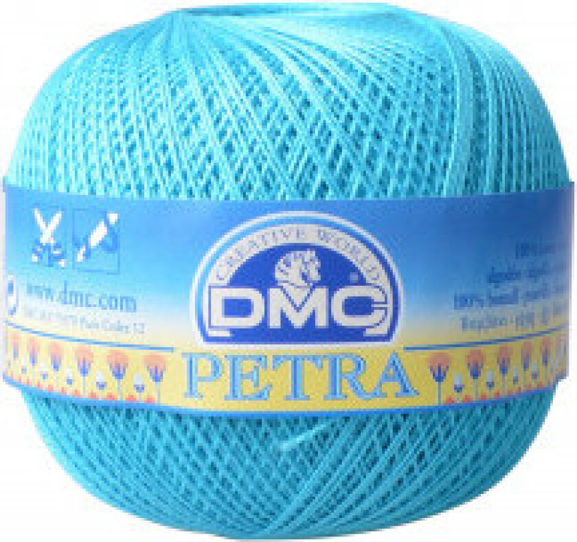 Petra No. 5 Heklegarn Unicolour 53845 Turkis