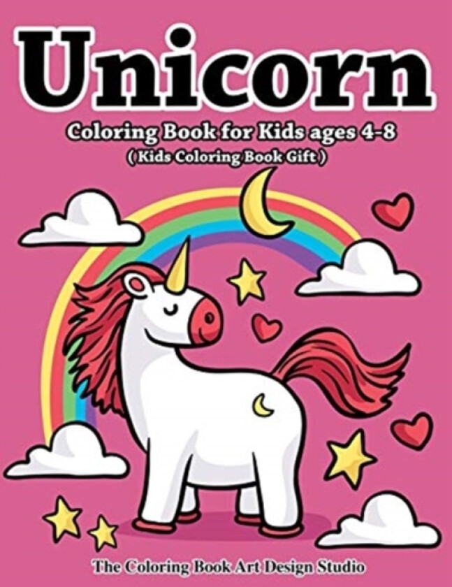 Unicorn Coloring Book for Kids Ages 4-8 (Kids Coloring Book Gift) av The Coloring Book Art Design Studio (Paperback)