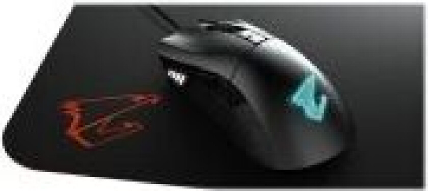 Gigabyte AORUS M3 - Mus - optisk - 7 knapper - kablet - USB - matt svart