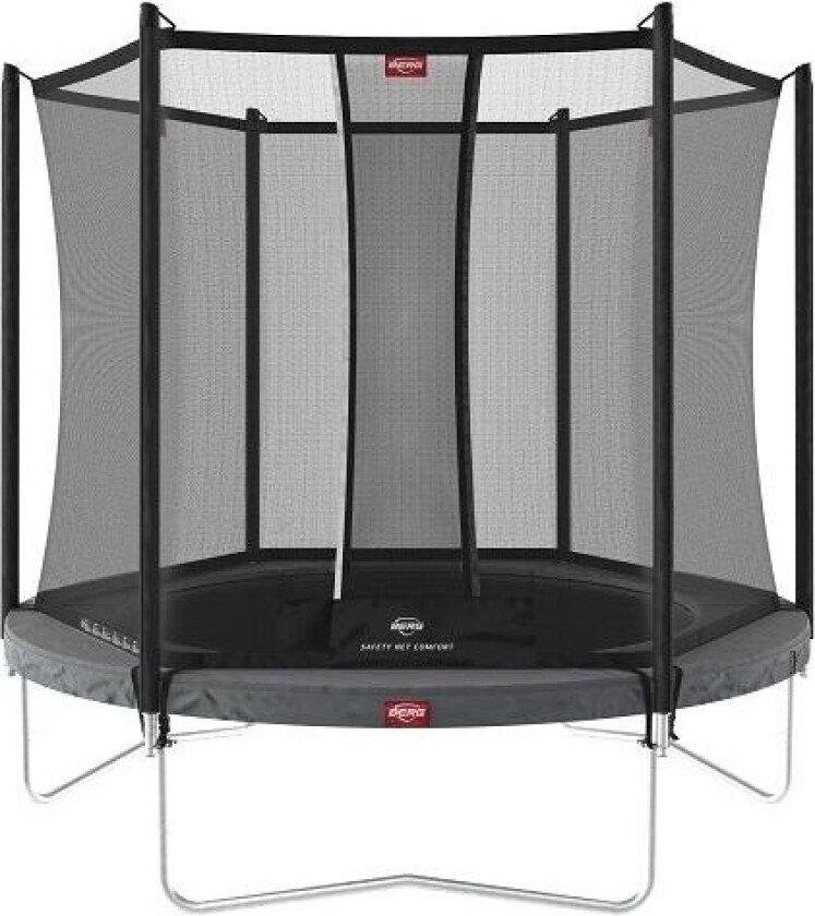 BERG Toys Berg Trampoline Favorit 200 Grå Med Sikkerhetsnett Comfort 200 cm dia Grå