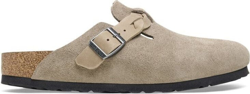 Boston Braided Suede Leather Narrow Sko Beige female 41